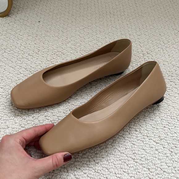 Everlane The 90s Square Toe Ballet Flat Tan | Women’s Size 8 - Picture 7 of 9